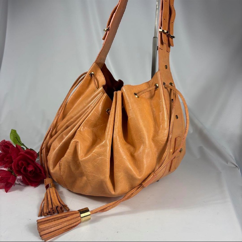 Givenchy Leather Bucket Bag with Tassel in Tan Brown - Picture 4 of 17